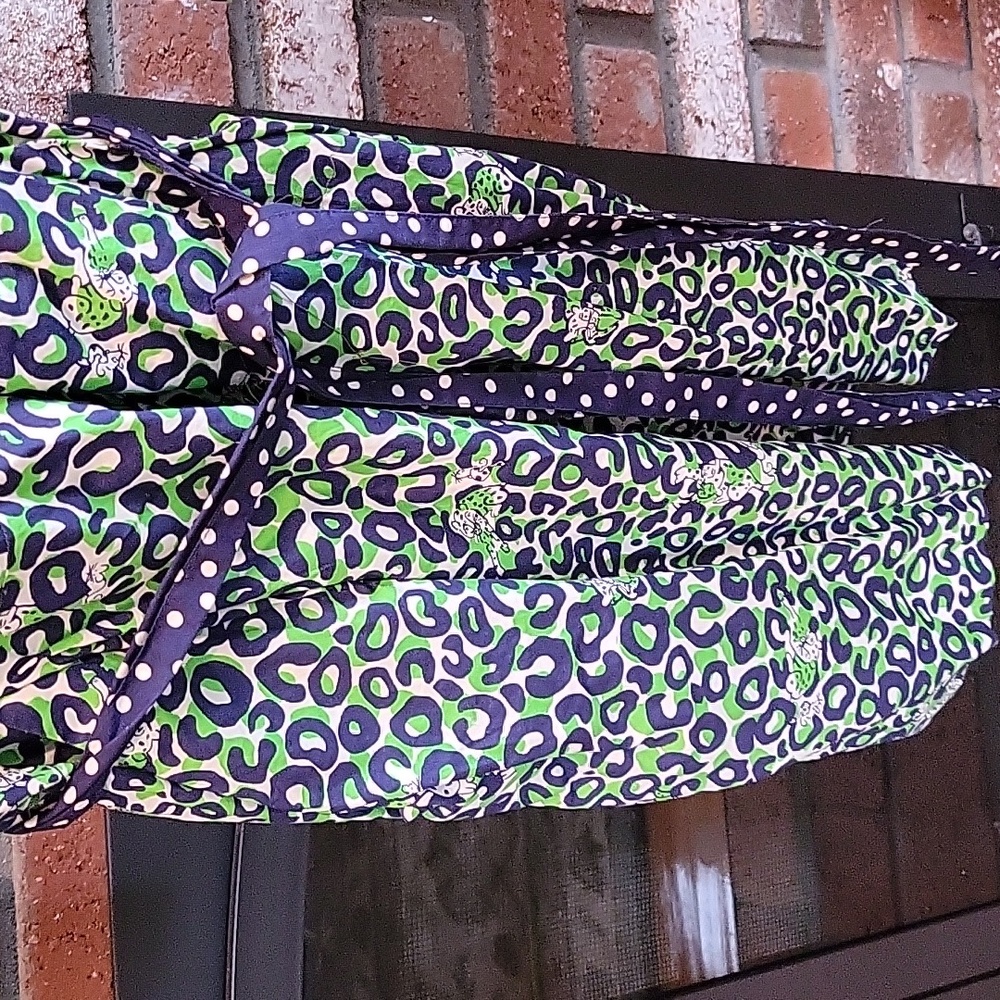 Lilly Pulitzer Leopard Print Shirt Dress with Belt - Picture 4 of 7